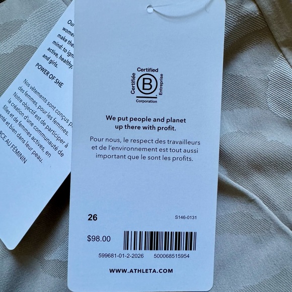 NWT Athleta Brooklyn Jogger Pants 26 Tan Camo New with Tags $98 - Picture 11 of 11